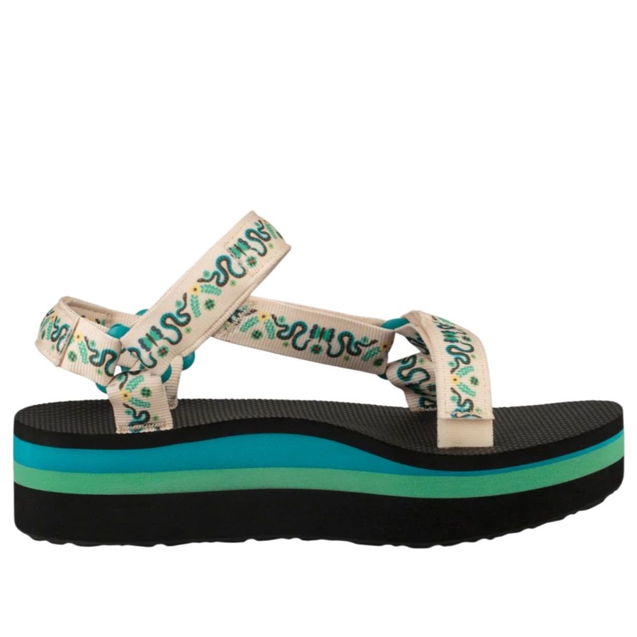 (WMNS) TEVA x Anna Sui Flatform Universal 'Green' 1106280-DPTL