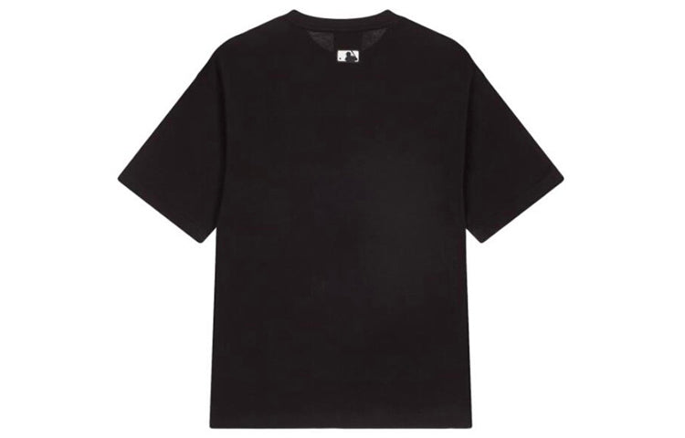 MLB Disney Mickey Crossover New York Yankees Basic Printing Round Neck Short Sleeve Unisex Black 31TSK3031-50L