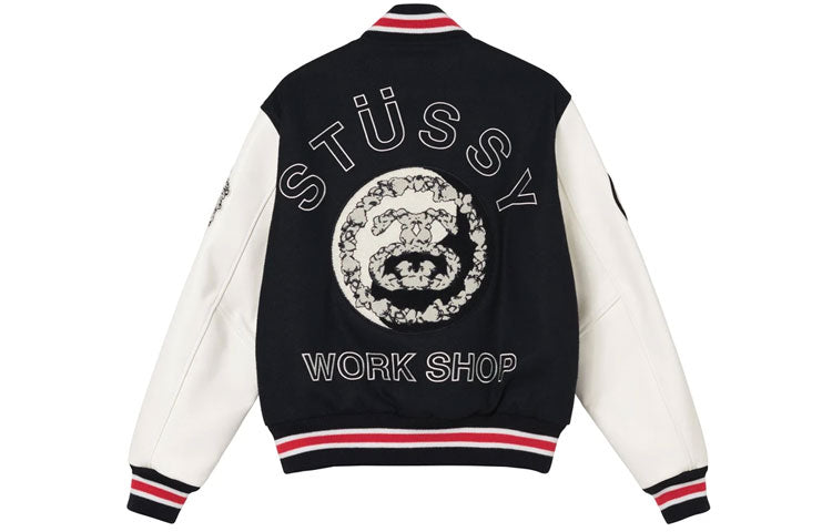 Denim Tears x Stussy x OUR LEGACY Ttl Varsity Jacket 'Black' 315288