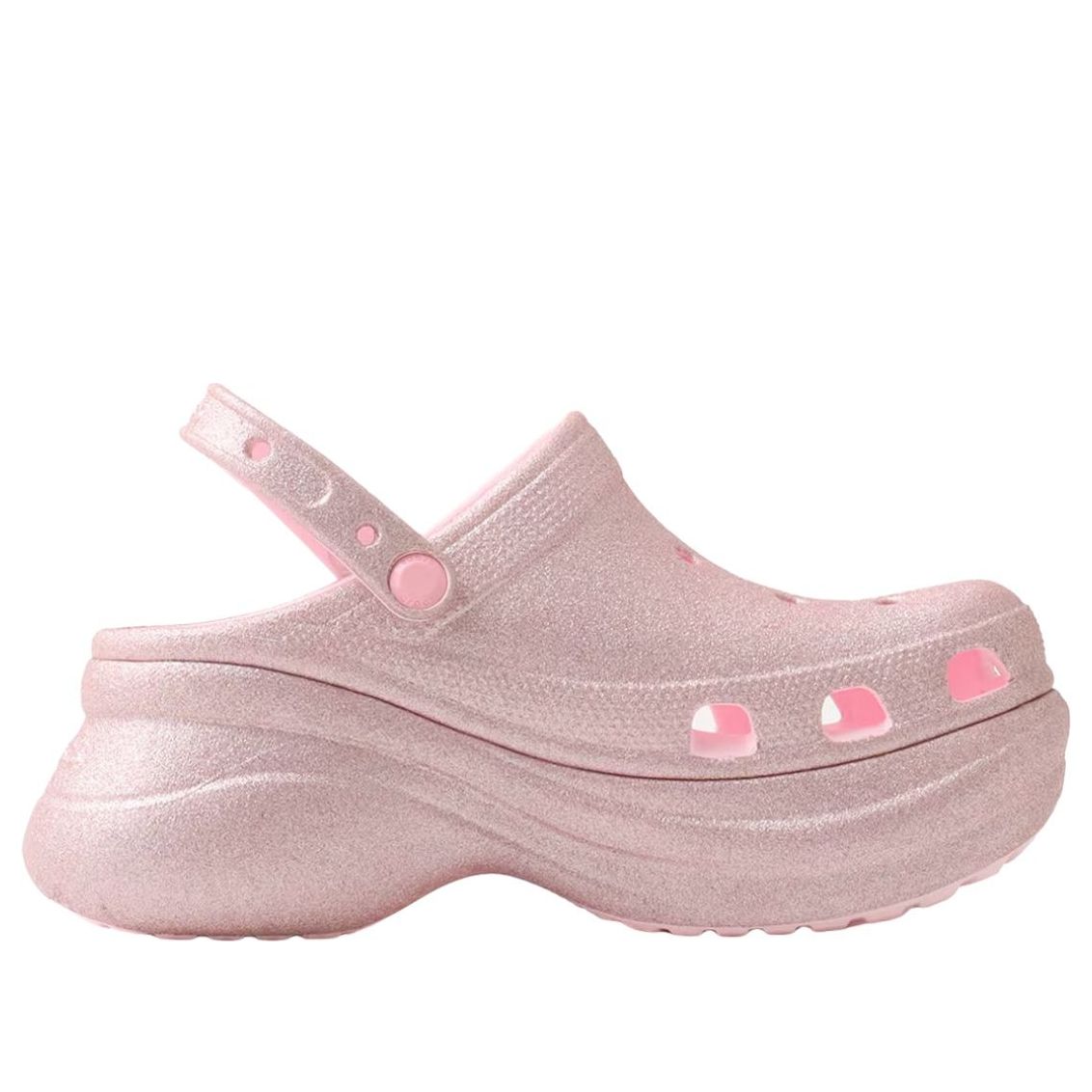 (WMNS) Crocs Bae Glitter Clog 'Pink Milk' 207261-6ZW