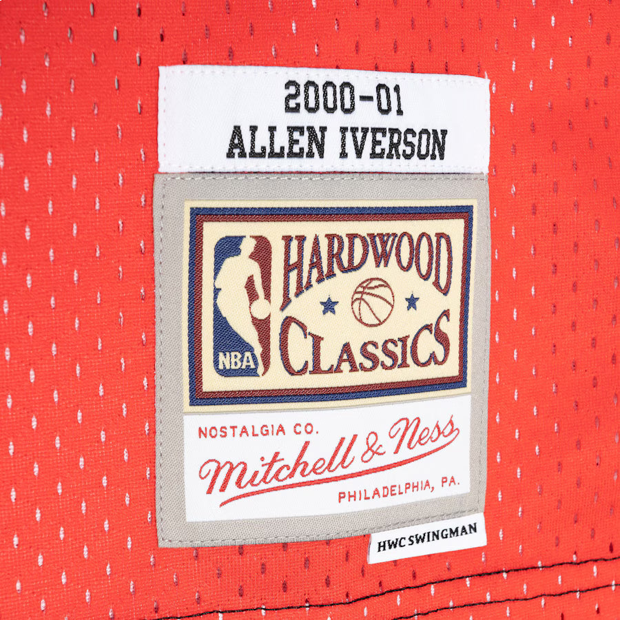 Mitchell & Ness x NBA Philadelphia 76ers 2000-01 Split Swingman Jersey 'Allen Iverson 3' SMJY4845-P7600AIVBKRD