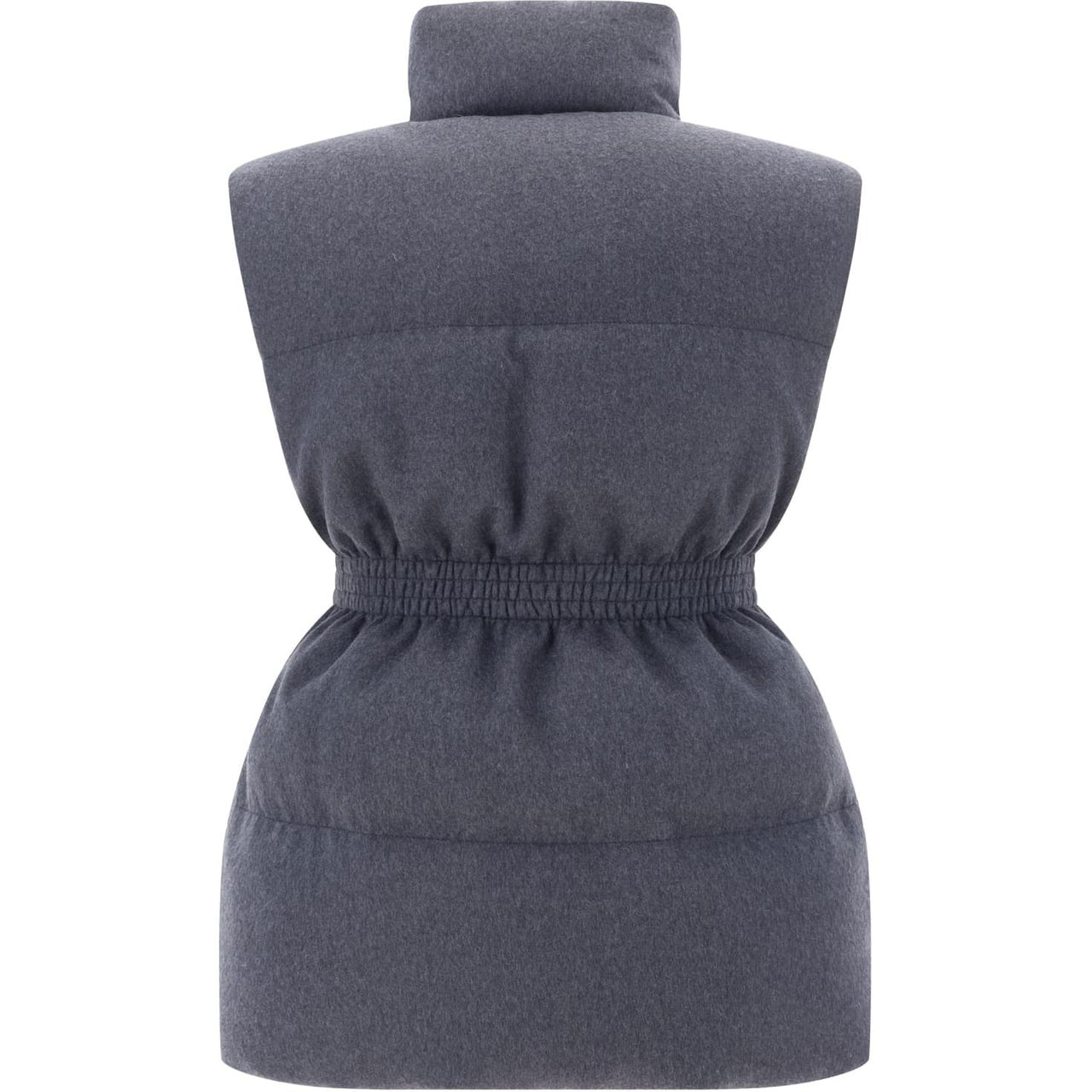 PRADA Triangle Enamel Zipped Padded Gilet