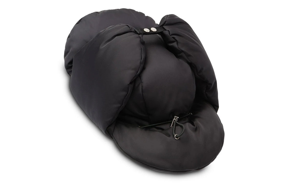 PRADA Polyamide Trapper Hats Women's Black