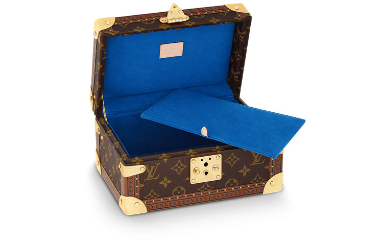 LOUIS VUITTON Leather Storage Boxes Unisex Brown