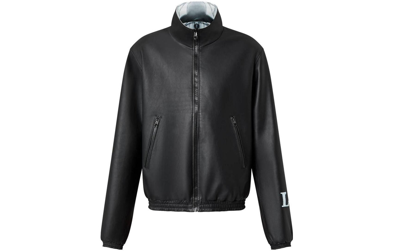LOUIS VUITTON SS23 Leather Jackets Coats Men's Black