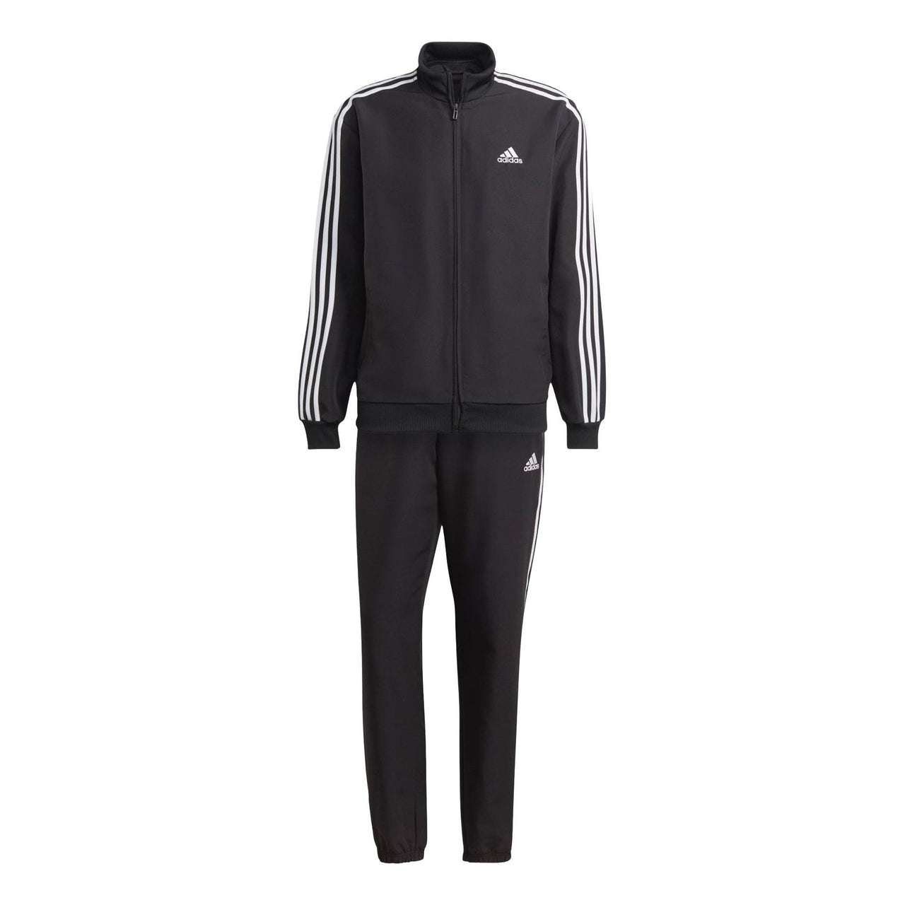adidas 3-Stripes Woven Track Suit Asia Sizing 'Black White' IC6750