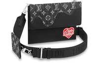 LOUIS VUITTON X Nigo Trio Pouch Monogram Black