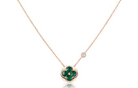 LOUIS VUITTON Color Blossom Bb Sun Pendant Pink Gold Malachite And Diamond