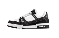 LOUIS VUITTON Lv Trainer Sneaker 'Black Mesh Monogram With White ' Women's