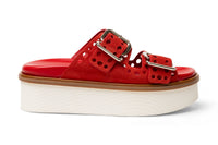 Tod's Perforated Buckle Platform Sandals