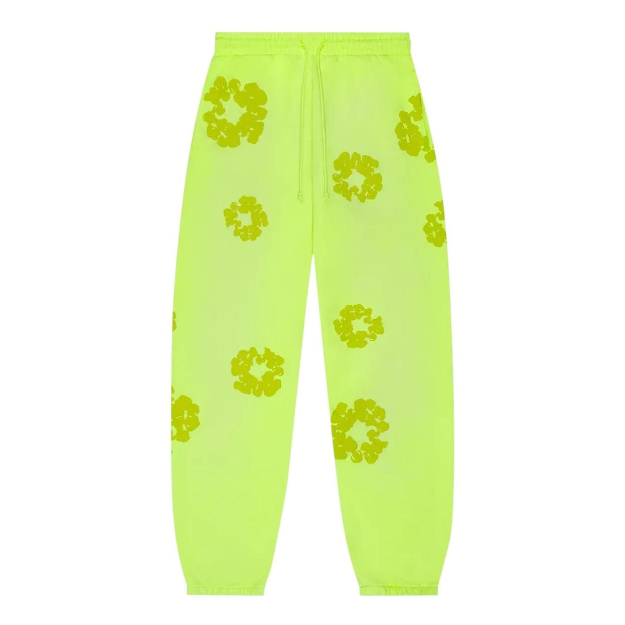 Denim Tears Mono Cotton Wreath Sweatpants 'Neon Green' SS25BAS0622