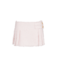 Balmain Women's Tweed Mini Kilt Skirt