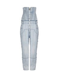 Balmain Women's Hw Vintage Blue Boyfriend Jeans