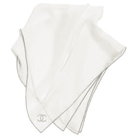 CHANEL Silk Headwraps Women's Ivory