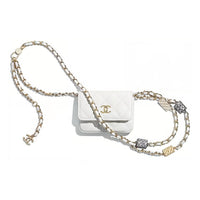CHANEL 21K Winter Leather Fanny Pack Mini Women's White