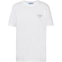 PRADA Logo Plaque Crewneck T-Shirt