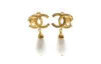 CHANEL Earrings Women's Gold