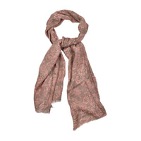 Brunello Cucinelli Floral-Pattern Linen Scarf