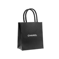 CHANEL Wool Knit Scarves Women's Black White
