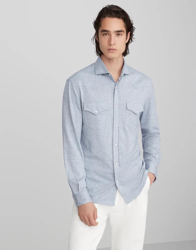 Brunello Cucinelli Men's Shirt Mw8356666_C845