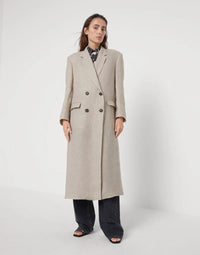 Brunello Cucinelli Double-Breasted Linen Coat