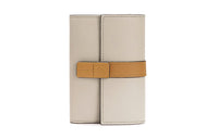 LOEWE Grained Calfskin Wallet Women's Oat
