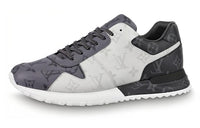 LOUIS VUITTON Run Away Slip Resistant, Abrasion Resistant, Breathable Low Top Sports Casual Shoes Men's White Gray