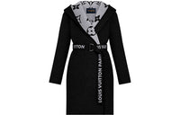 LOUIS VUITTON New Quarterly Products Of LV Velvet-feel Coat Women's Black