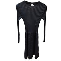 HERMES Long-Sleeved Dresses Women's Black