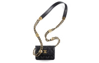 CHANEL Calfskin Coin Purse Handheld Shoulder Bag Crossbody Bag Mini Women's Black