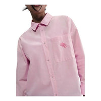 (WMNS) Nike Sportswear Chill Poplin Woven Loose Long-Sleeve Button-Down Top 'Pink Foam' IH3990-663