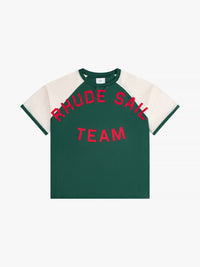 Rhude Men's Oil Corp Raglan Vtg Green/ Vtg Offwhite