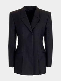 Givenchy Women's Single Breasted Waisted Jkt W/ Inclusion