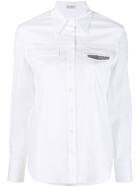 Brunello Cucinelli Crystal-Embellished Shirt