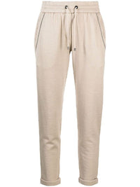 Brunello Cucinelli Cotton-Linen Track Pants