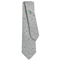 HERMES Silk, Silk Ties Men's Medium Gray