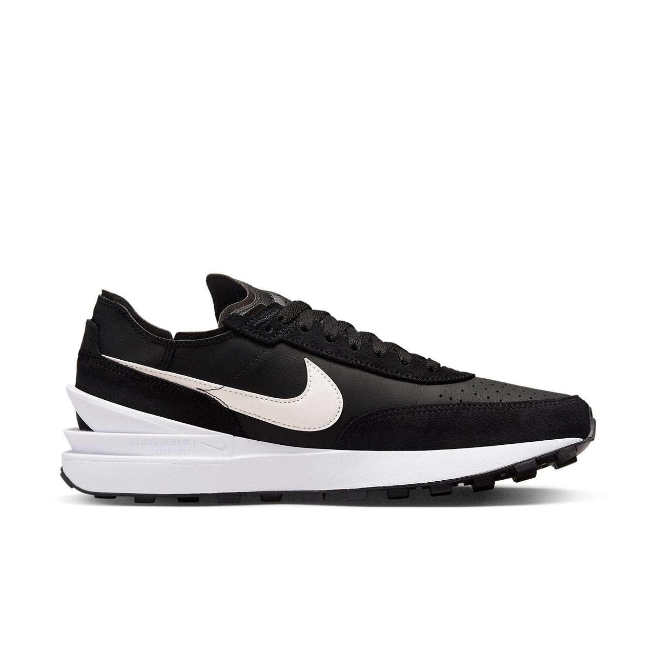 Nike Waffle One Leather 'Black White' DX9428-001