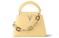 LOUIS VUITTON Capucines Taurillon Leather Kapusin Crossbody Tote Bag Over One Shoulder Mini Women's Yellow