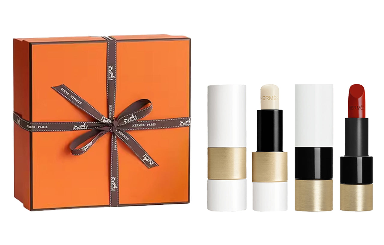 HERMES Limited Edition Version Satin Light Box Lip Balms Repair 3.5g+3.5g