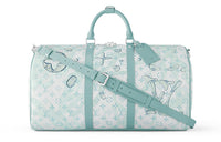 LOUIS VUITTON Keepall Bandouliere 50 Crystal Blue