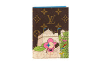 LOUIS VUITTON Passport Cover Monogram Vivienne Myosotis Blue