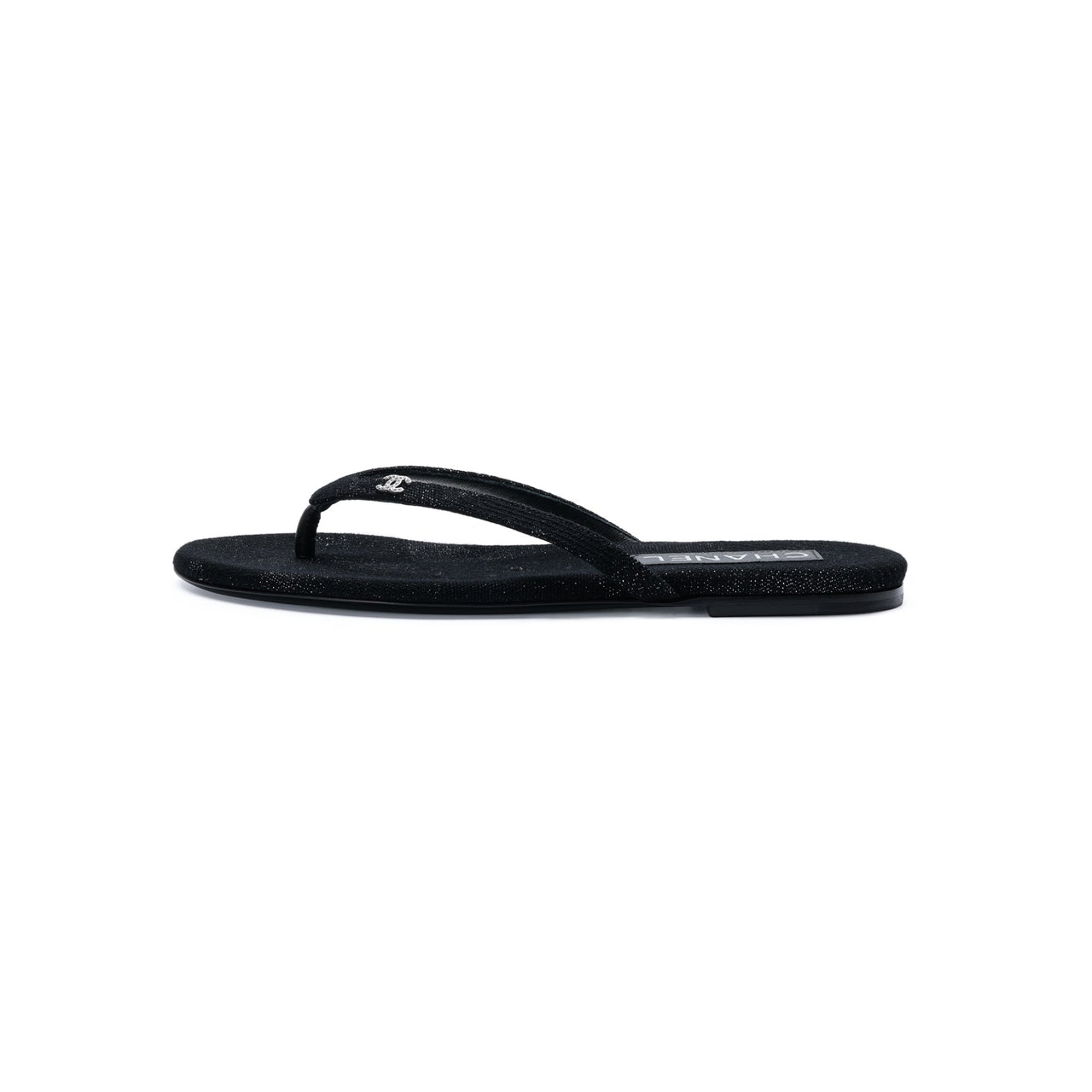 CHANEL Flip Flops Women's Black