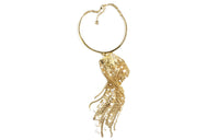 CHANEL Necklaces Women's Gold