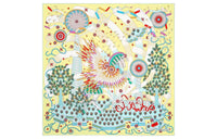HERMES Silk Scarves Unisex Light Yellow