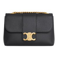 CELINE Calfskin Crossbody Bag, Shoulder Bag Mini Women's Black
