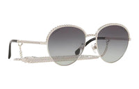 CHANEL Sunglasses Unisex Silver