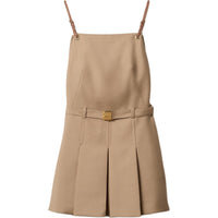 MIU MIU Sleeveless Dress Women's Hazelnut Nut