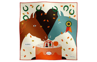 HERMES Silk Scarves Unisex Multicolor