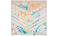 HERMES Silk Scarves Women's Pink Beige