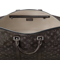 LOUIS VUITTON KeepallBandoulière Monogram Matte Cow Leather Shoulder Bag Crossbody Bag Handbag Travel Bag Men's Black